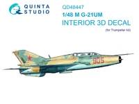 QD48447  декали  3D Декаль интерьера кабины M&amp;G-21УМ (Trump)  (1:48) 2000002169505