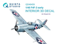 QD48459  декали  3D Декаль интерьера кабины F4F-3 early (Eduard)  (1:48) 2000002170303