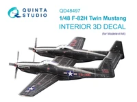 QD48497  декали  3D Декаль интерьера кабины F-82H Twin Mustang (Modelsvit)  (1:48) 2000002174165