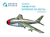 QD48530  декали  3D Декаль интерьера кабины Me P.1101 (RS models)  (1:48) 2000002183648