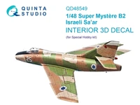 QD48549  декали  3D Декаль интерьера кабины Super Mystere B2 Israel Sa’ar (Special Hobby)  (1:48) 2000002191285