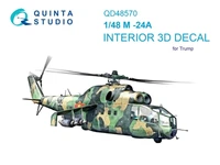 QD48570  декали  3D Декаль интерьера кабины ОКБ M&amp;-24А (Trump)  (1:48) 2000002183808