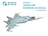 QD48573  декали  3D Декаль интерьера кабины M&amp;G-31М (Hobby Boss)  (1:48) 2000002202264