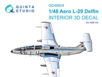QD48604  декали  3D Декаль интерьера для L-29 Delfin (AMK/Eduard)  (1:48) 2000002208952