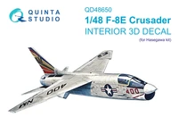 QD48650  декали  3D Декаль интерьера для F-8E Crusader (Hasegawa/Hobby2000)  (1:48) 2000002209089