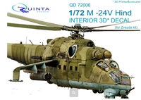 QD72006  декали  3D Декаль интерьера кабины M&amp;-24В (Звезда)  (1:72) 2000000160030