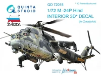 QD72018  декали  3D Декаль интерьера кабины M&amp;-24П (Звезда)  (1:72) 2000000163536