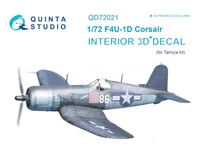 QD72021  декали  3D Декаль интерьера кабины F4U-1D Corsair (Tamiya)  (1:72) 2000000225180