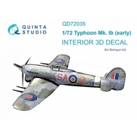 QD72035  декали  3D Декаль интерьера кабины  Typhoon Mk.Ib early (BrenGun)  (1:72) 2000002046745