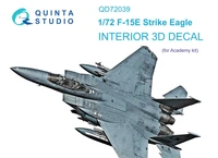 QD72039  декали  3D Декаль интерьера F-15E (Academy)  (1:72) 2000002052623