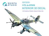 QD72059  декали  3D Декаль интерьера кабины Ju 87 D/G (Academy/Special Hobby)  (1:72) 2000002123941
