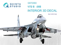 QD72060  декали  3D Декаль интерьера кабины С-35С (GWH)  (1:72) 2000002123958
