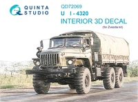 QD72069  декали  3D Декаль интерьера кабины УР@Л-4320 (Звезда)  (1:72) 2000002123972