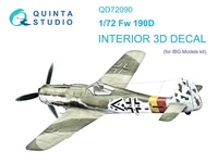 QD72090  декали  3D Декаль интерьера кабины Fw 190D (IBG models)  (1:72) 2000002139195