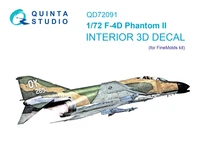 QD72091  декали  3D Декаль интерьера кабины F-4D (FineMolds)  (1:72) 2000002158233