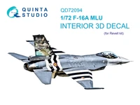 QD72094  декали   3D Декаль интерьера кабины F-16A MLU (Revell)  (1:72) 2000002158257