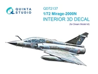 QD72137  декали  3D Декаль интерьера кабины Mirage 2000N (Dream Model)  (1:72) 2000002208396