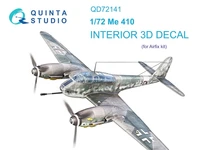 QD72141  декали  3D Декаль интерьера кабины Me 410 (Airfix)  (1:72) 2000002208402