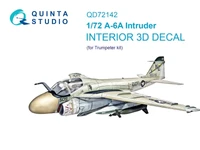 QD72142  декали  3D Декаль интерьера кабины A-6A Intruder (Trump)  (1:72) 2000002169178