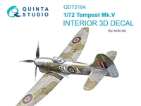 QD72164  декали  3D Декаль интерьера кабины Tempest Mk.V (Airfix)  (1:72) 2000002170211