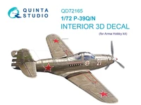 QD72165  декали  3D Декаль интерьера кабины P-39Q/N Airacobra (Arma Hobby)  (1:72) 2000002174042