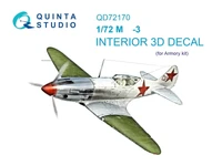 QD72170  декали  3D Декаль интерьера кабины M&amp;G-3 (Armory)  (1:72) 2000002174059