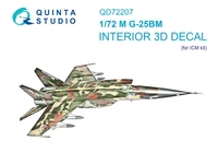 QD72207  декали  3D Декаль интерьера кабины М-25БМ (ICM)  (1:72) 2000002208440