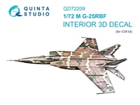 QD72209  декали  3D Декаль интерьера кабины М-25РБФ (ICM)  (1:72) 2000002208464
