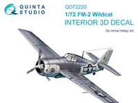 QD72220  декали  3D Декаль интерьера кабины FM-2 Wildcat (Arma Hobby)  (1:72) 2000002208495
