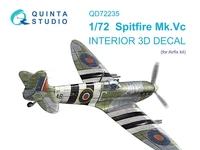 QD72235  декали  3D Декаль интерьера кабины Spitfire Mk.Vc (Airfix)  (1:72) 2000002208532