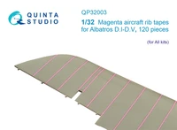 QP32003  декали  3D Декаль Розовые киперные ленты Albatros D.I-D.V (для любых моделей)  (1:32) 2000002046943