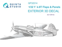 QP32014  декали  3D Декаль Щитки и панели Y@K-9Т (ICM)  (1:32) 2000002137900