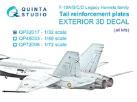 QP32017  декали  Усиливающие килевые накладки F/A-18A/B/C/D (для всех моделей)  (1:32) 2000002169291