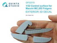 QP32018  декали  Рулевые поверхности Macchi Mc.202 Folgore (Italeri)  (1:32) 2000002158806