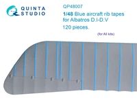 QP48007  декали  3D Декаль Голубые киперные ленты Albatros D.I-D.V для любых моделей  (1:48) 2000002046967