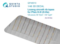 QP48010  декали  Лозенг киперные ленты Pfalz DIII-DIIIa (Для любых моделей) (1:48) 2000002116295