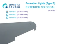 QP72011  декали  Навигационные Огни (Тип B) (для всех моделей)  (1:72) 2000002202004