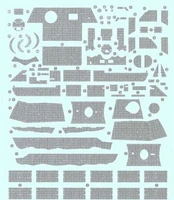 SPS-052  декали  Sd.Kfz.171 Panther Ausf. A Late Production Zimmerit Decal Type 3  (1:35) 4897038551712
