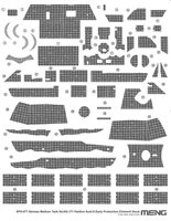 SPS-077  декали  Sd.Kfz.171 Panther Ausf.A Early Production Zimmerit Decal  (1:35) 4897038553051