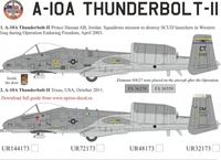UR32173  декали  A-10 Thunderbolt "SCUD Hunter" with stencils   (1:32) 2000002205456