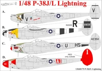 UR32175  декали  P-38J/L Lightning Pt.1 with stencils  (1:32) 2000002205463