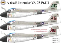 UR32275  декали  A-6A/E Intruder VA-75 Pt.III with stencils  (1:32) 2000002172871