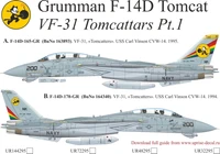 UR32295  декали  Grumman F-14D Tomcat VF-31 Tomcatters Pt.1  (1:32) 2000002210337