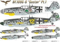 UR35271  декали  BF.109G-6 Gustav Pt.1 with stencils  (1:35) 2000002172758