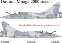 UR48122  декали  Dassault Mirage 2000 B/C/D/N stencils  (1:48) 2000002149422