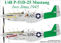 UR48128  декали  P-51D-25 Mustang Iwo Jima, 1945, with stencils  (1:48) 2000002140023