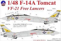 UR48138  декали  F-14A Tomcat VF-21 Lancer, with stencils  (1:48) 2000002140030