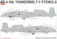 UR48172  декали  A-10A Thunderbolt stencils  (1:48) 2000002140139