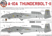 UR48173  декали  A-10 Thunderbolt "SCUD Hunter" with stencils  (1:48) 2000002140146