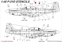 UR48179  декали  P-51D Mustang stencils  (1:48) 2000002140221